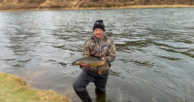 25 urriðar á land við opnun Miðsvæðisins í Láxá í Aðaldal